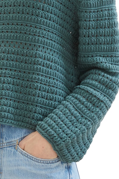 Tom Tailor Памучен пуловер с паднали ръкави Жени