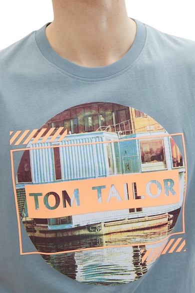Tom Tailor Памучна тениска с фото щампа Мъже