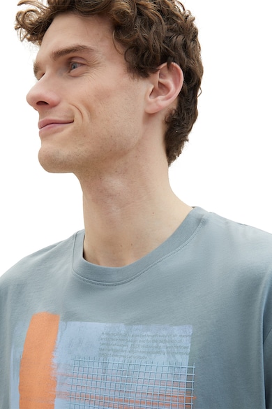 Tom Tailor Тениска с овално деколте и фотопринт Мъже