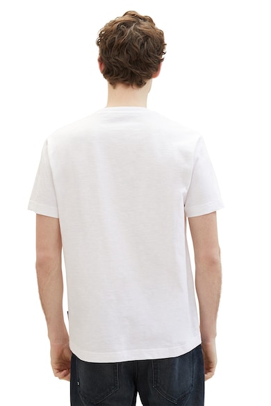 Tom Tailor Kerek nyakú póló mintával a mellrészén férfi
