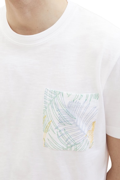 Tom Tailor Kerek nyakú póló mintával a mellrészén férfi
