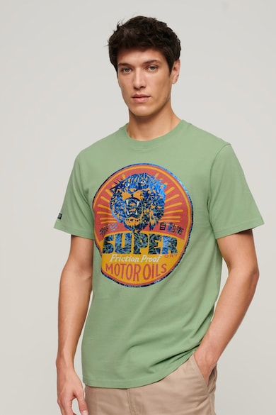 SUPERDRY Памучна тениска с щампа Мъже