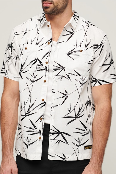 SUPERDRY Плажна риза с принт на бамбук Мъже