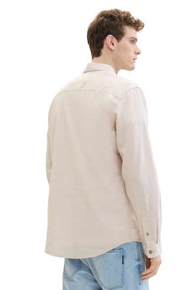 Tom Tailor Риза с лен и класическа яка Мъже