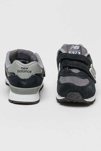 New Balance Велурени спортни обувки 574 с мрежести зони Момчета