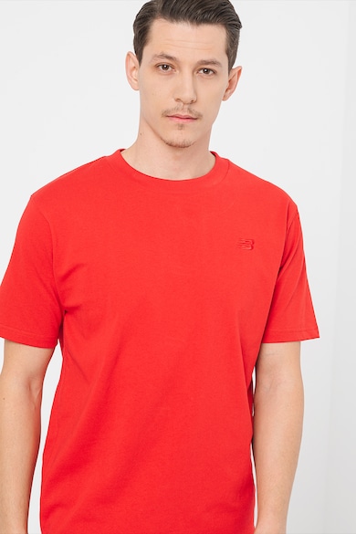 New Balance Памучна тениска с овално деколте Мъже