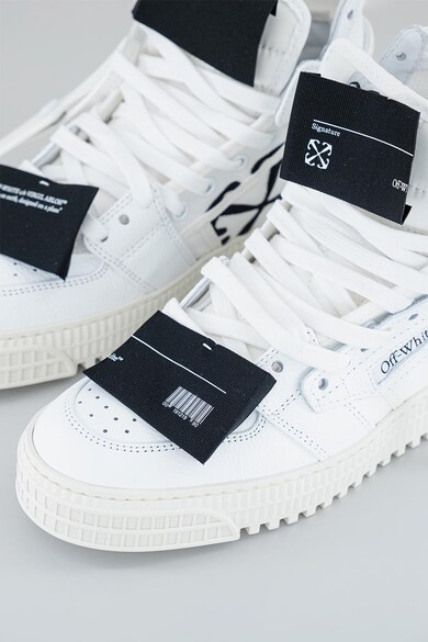 OFF-WHITE Кожени спортни обувки с висок профил Жени