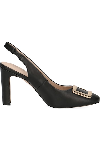 Caprice Pantofi slingback din piele cu aplicatie metalica Femei