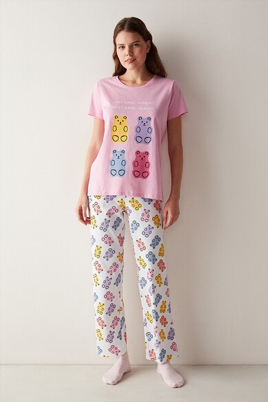 Penti Pijama cu imprimeu grafic Femei