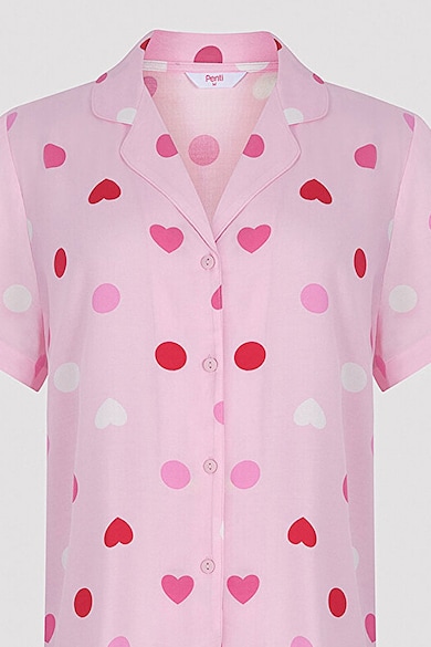 Penti Къса пижама със сърцевидна шарка Жени
