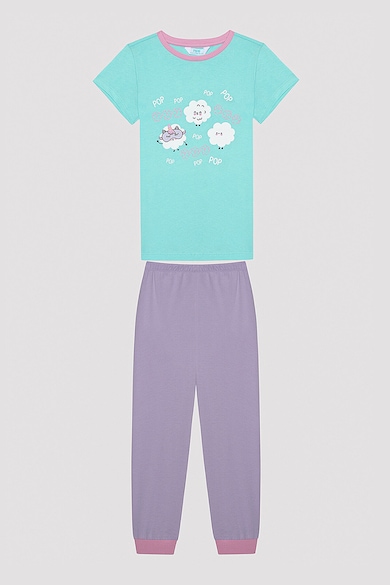 Penti Памучна пижама с фигурална шарка - 2 чифта Момичета