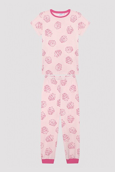 Penti Set de pijamale cu imprimeu grafic, 2 perechi Fete