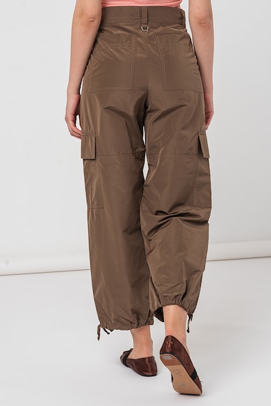 Marella Pantaloni cargo din amestec de bumbac cu talie inalta Femei