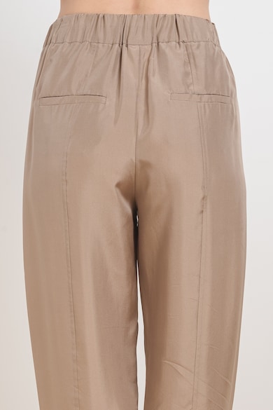 Marella Pantaloni crop cu talie ajustabila Femei