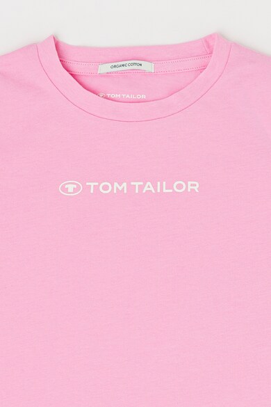 Tom Tailor Тениска от органичен памук с овално деколте Момичета