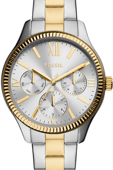 Fossil Ceas analog cu functii multiple si model in doua tonuri Femei