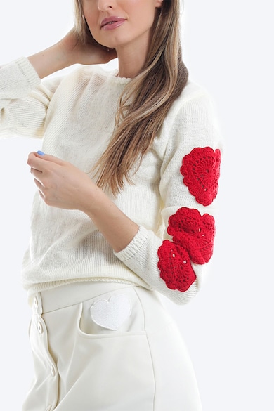ONIBON FASHION Пуловер с вълна и контрасти Жени