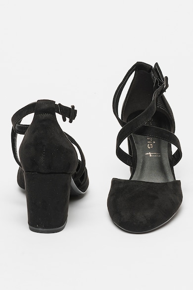 Tamaris Nyersbőr hatású cipő vastag sarokkal női