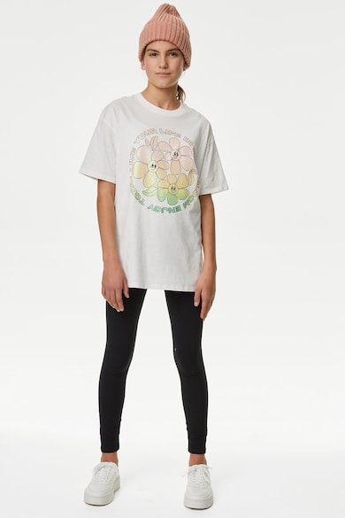 Marks & Spencer Памучна флорална тениска Момичета