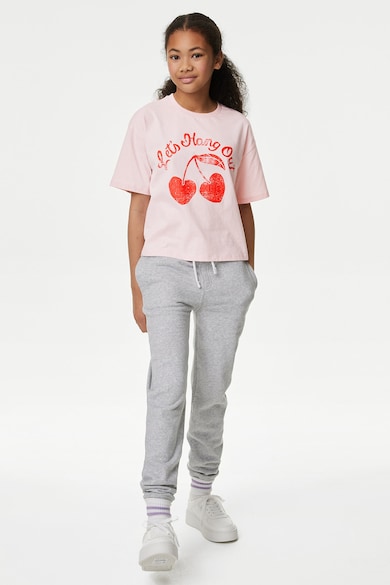 Marks & Spencer Ejtett ujjú mintás póló Lány