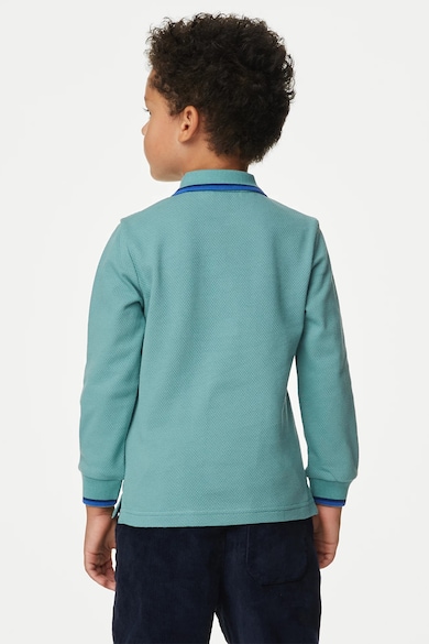 Marks & Spencer Блуза с памук с яка Момчета