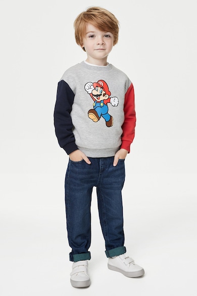 Marks & Spencer Super Mario mintás pulóver Fiú