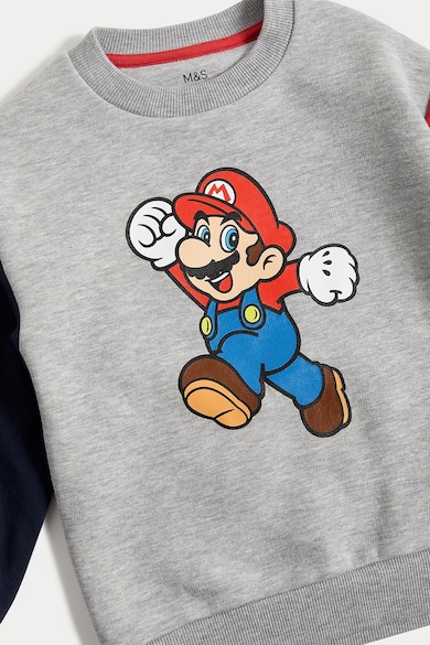 Marks & Spencer Super Mario mintás pulóver Fiú