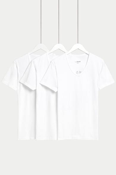 Marks & Spencer Домашни тениски с шпиц, 3 броя Мъже