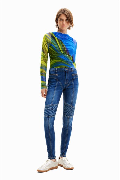 DESIGUAL Blugi slim fit cu aspect decolorat Femei