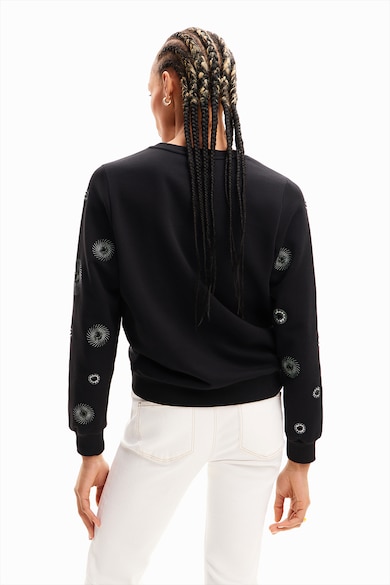 DESIGUAL Kerek nyakú normál fazonú pulóver női