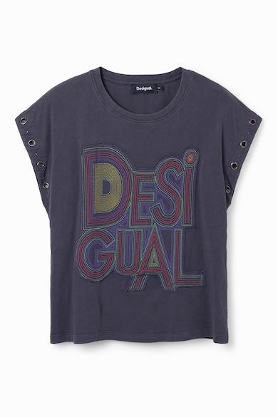 DESIGUAL Tricou de bumbac cu aplicatie logo Femei