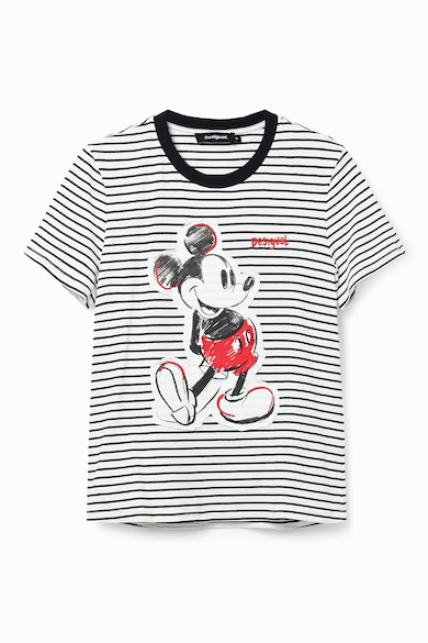 DESIGUAL Mickey egeres csíkos póló női