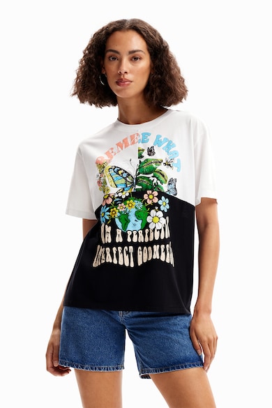 DESIGUAL Tricou cu imprimeu grafic Femei