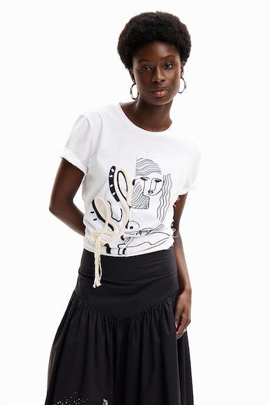 DESIGUAL Тениска с фигурална щампа Жени