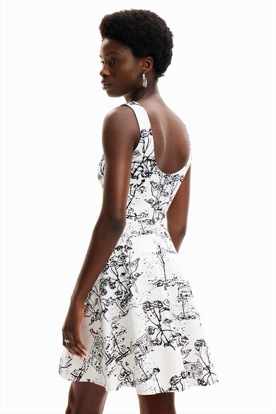 DESIGUAL Къса рокля с абстрактен принт Жени