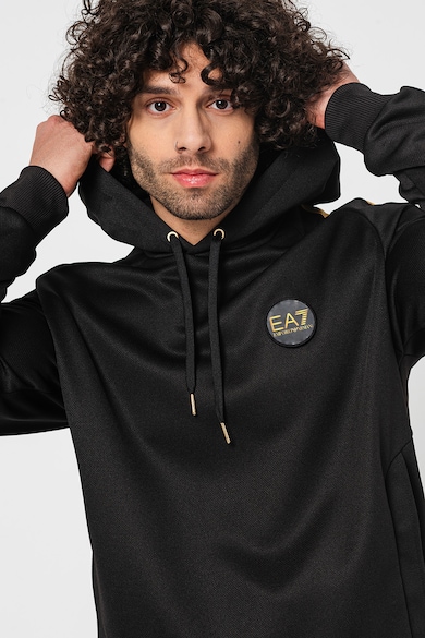 EA7 Kapucnis pulóver hímzett logóval férfi