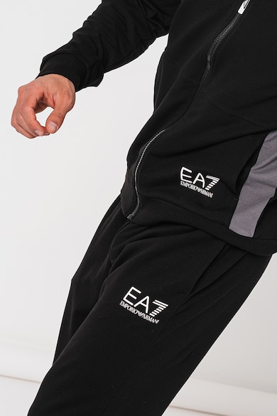 EA7 Cipzáros szabadidőruha kapucnival férfi