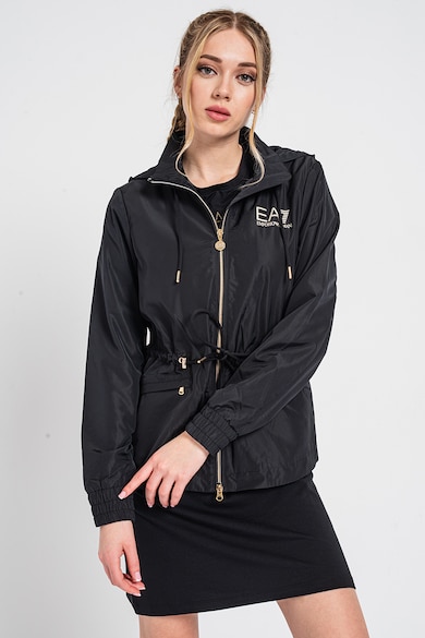 EA7 Állítható derekú dzseki kapucnival női