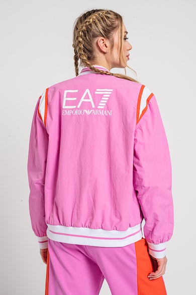 EA7 Jacheta bomber cu imprimeu logo Femei