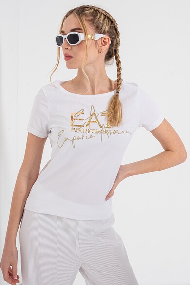 EA7 Tricou cu imprimeu logo Femei