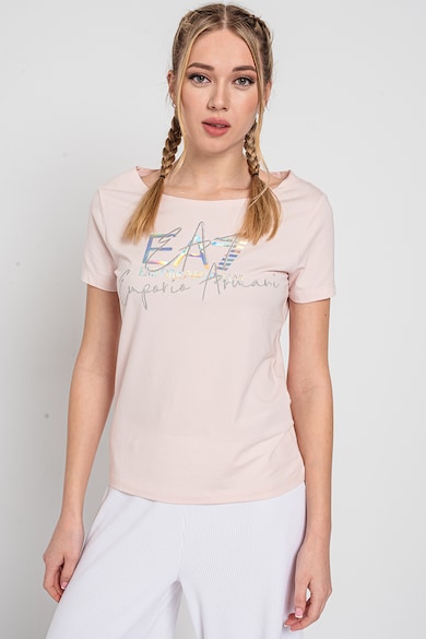 EA7 Tricou cu imprimeu logo Femei