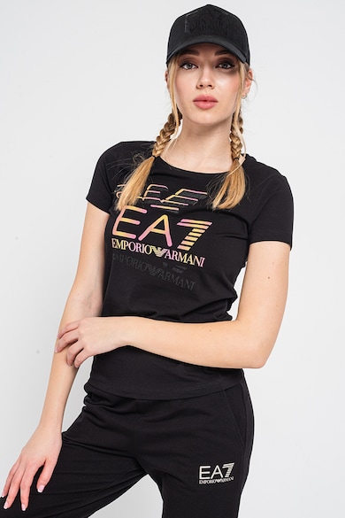 EA7 Tricou cu imprimeu logo Femei