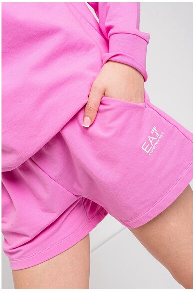 EA7 Trening cu imprimeu logo si pantaloni scurti Femei