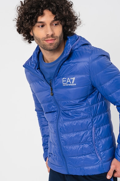 EA7 Pihével bélelt könnyű télikabát kapucnival férfi