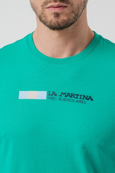 LA MARTINA Kerek nyakú logós póló férfi
