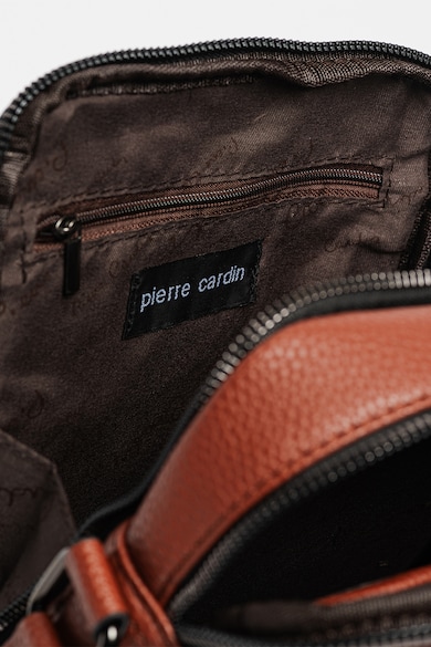 Pierre Cardin Keresztpántos műbőr táska kisméretű logómintával férfi