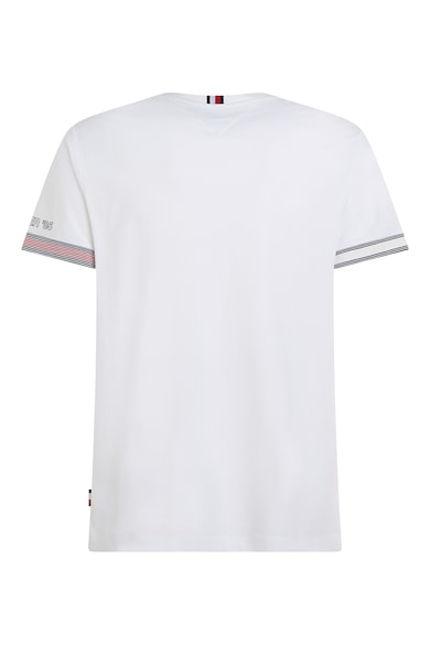 Tommy Hilfiger Tricou cu decolteu la baza gatului si logo Barbati