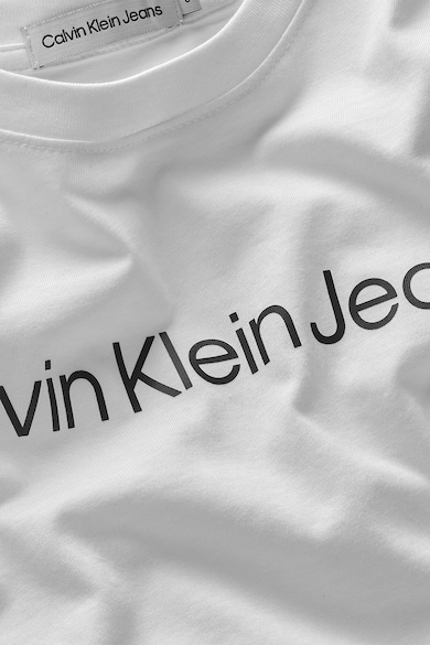 CALVIN KLEIN Kerek nyakú logómintás póló Fiú