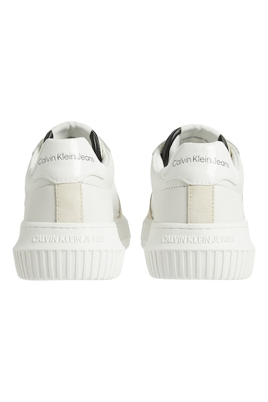 CALVIN KLEIN JEANS Bőrsneaker nyersbőr részletekkel női