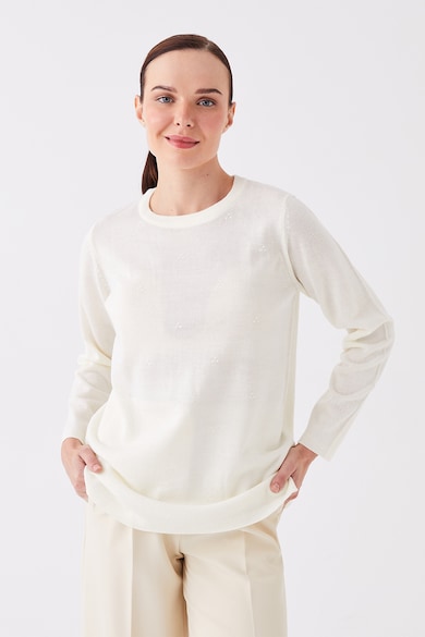 LC WAIKIKI Finomkötött pulóver díszvarrásokkal női